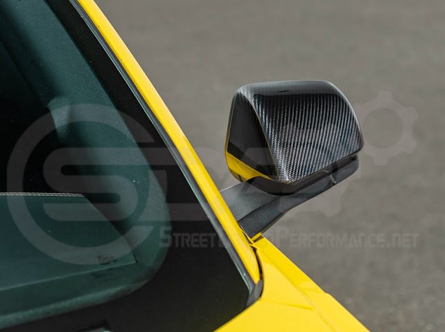 2015-2023 FORD MUSTANG W/ SIGNAL LIGHT | CARBON FIBER SIDE MIRROR CAP COVER PAIR